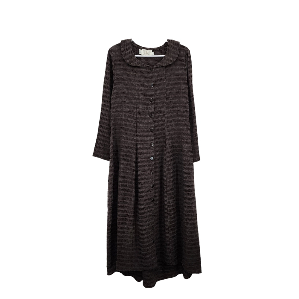 Amy Rigg Women's Wool Blend Vintage Pleated Maxi Dress - M